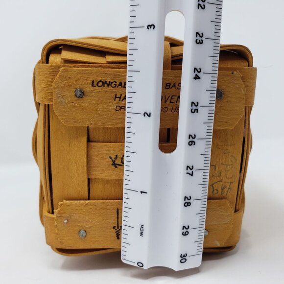 Longaberger Horizon of Hope Basket 1998 Liner Protector Gold Tone Charm - Picture 9 of 11